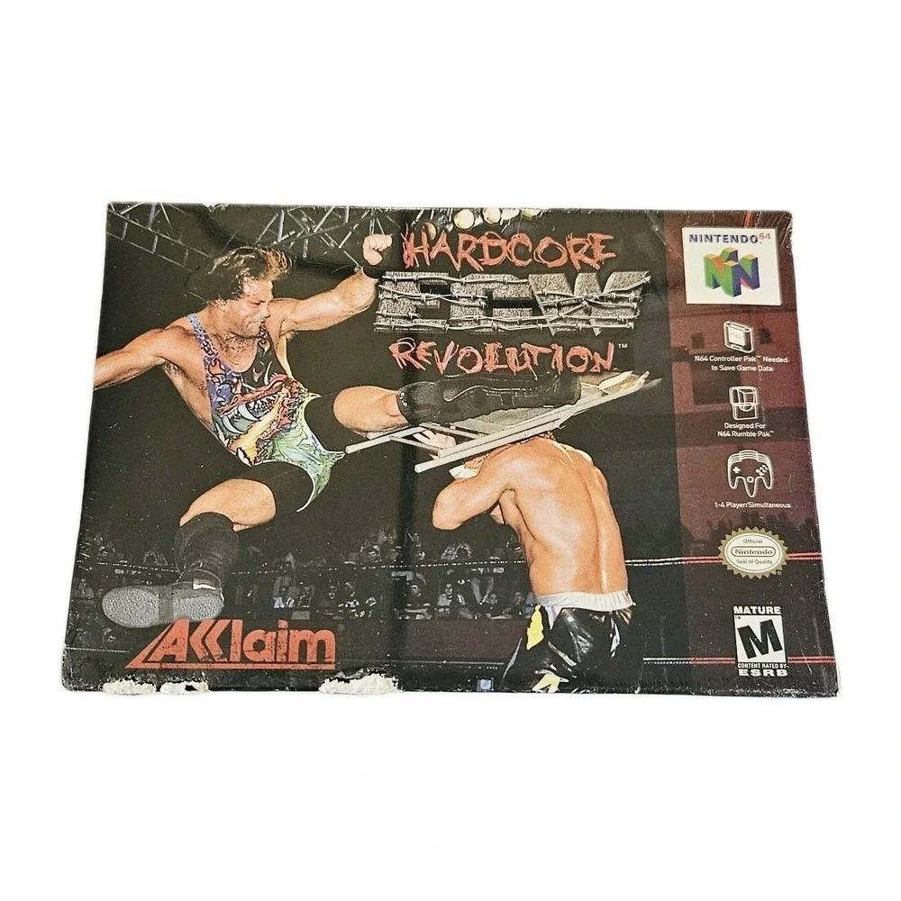 Acclaim ECW Hardcore Revolution (Nintendo 64, 2000) Game Sealed In Original Box